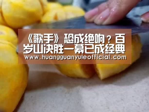 《歌手》恐成绝响？百岁山决胜一幕已成经典-皇冠彩票(图3)
