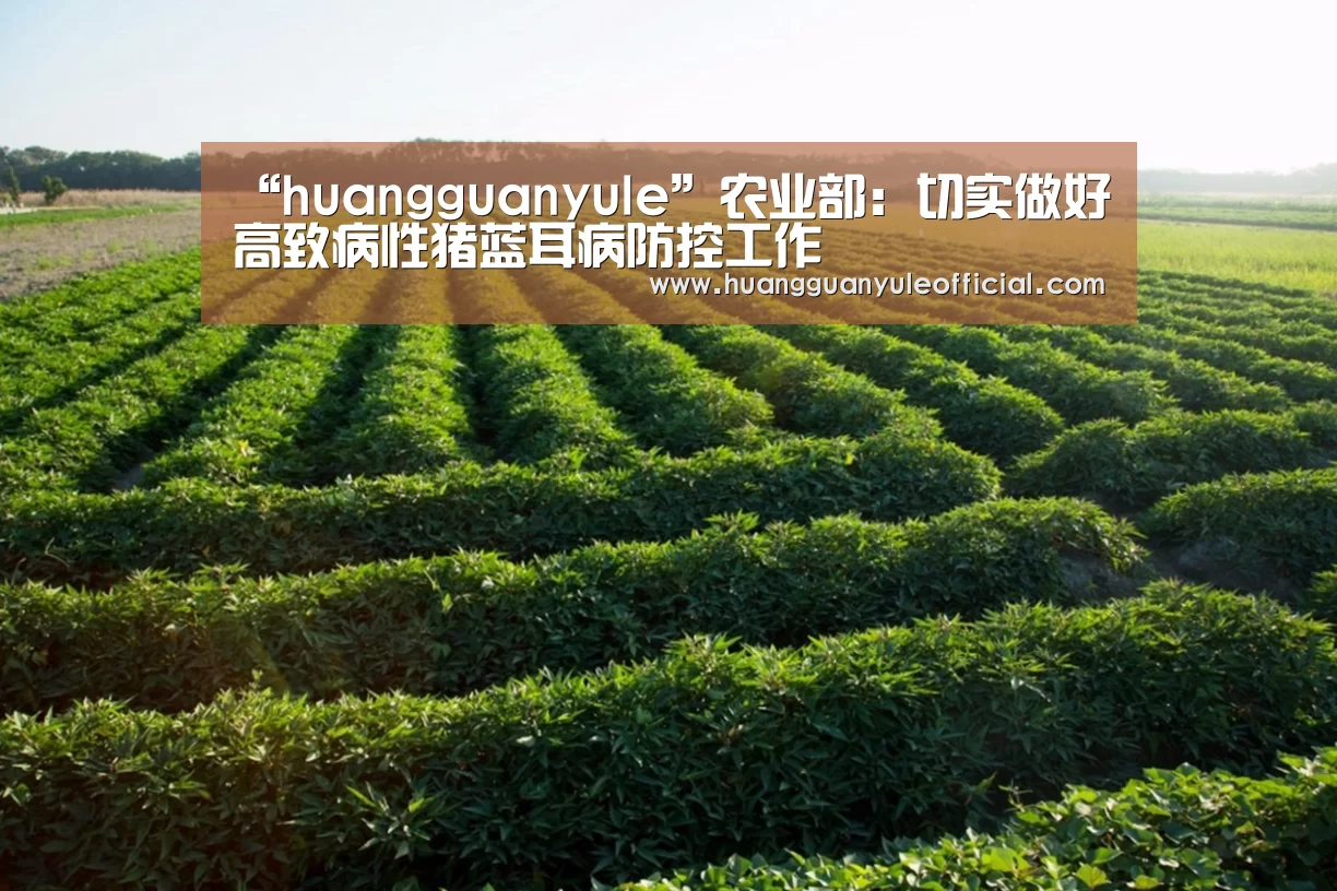 “huangguanyule”农业部:切实做好高致病性猪蓝耳病防控工作(图1) 皇冠彩票